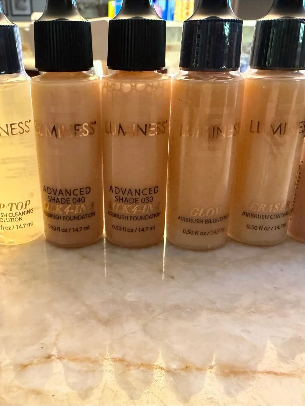 Luminess bottles travel